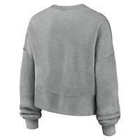 Sweat-shirt oversize Nike pour femme, gris chiné, motif Phoenix Arch, Oregon Ducks