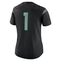 Women's Nike #1 Black Oregon Ducks Game Jersey