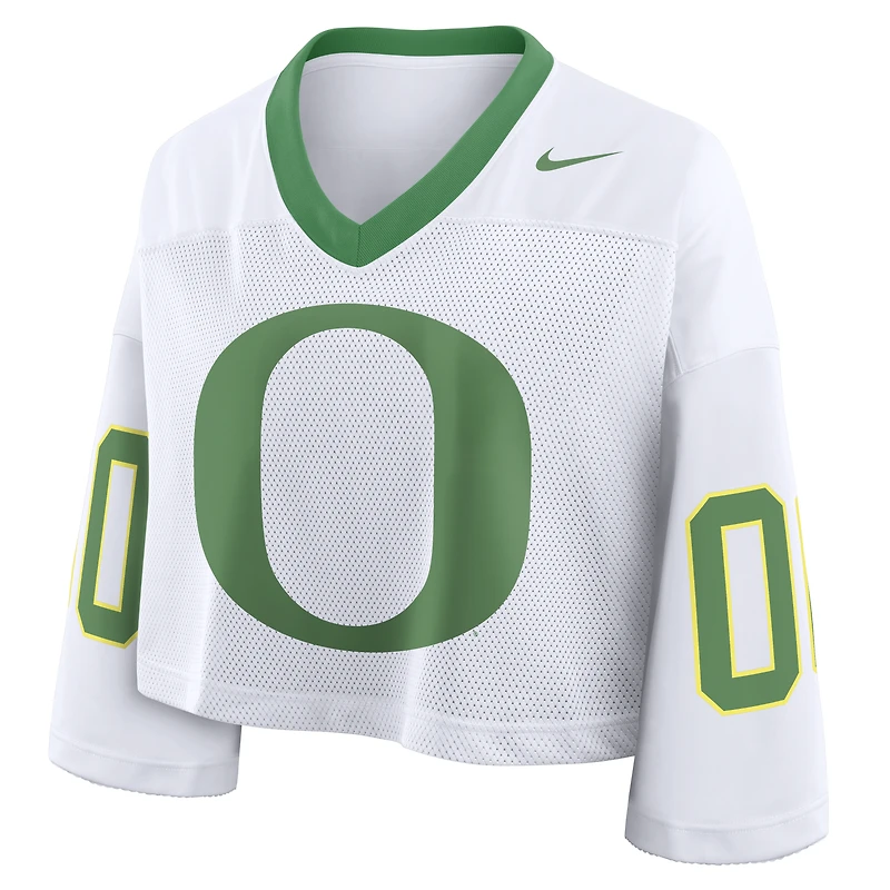 Maillot court oversize Nike Oregon Ducks blanc pour femme