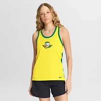 Débardeur dos nageur Nike jaune Oregon Ducks pour femme