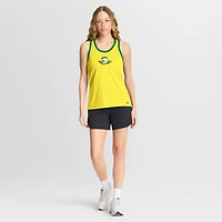 Women's Nike  Yellow Oregon Ducks Racerback Tank Top