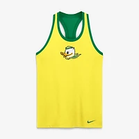 Women's Nike  Yellow Oregon Ducks Racerback Tank Top