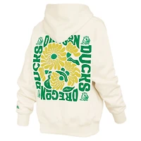 Sweat à capuche Elena Janise crème Oregon Ducks de Pressbox pour femmes