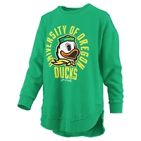 Women's Pressbox  Green Oregon Ducks Blitz Long Sleeve T-Shirt