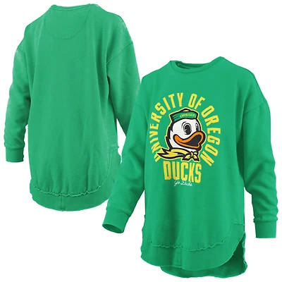 Women's Pressbox  Green Oregon Ducks Blitz Long Sleeve T-Shirt