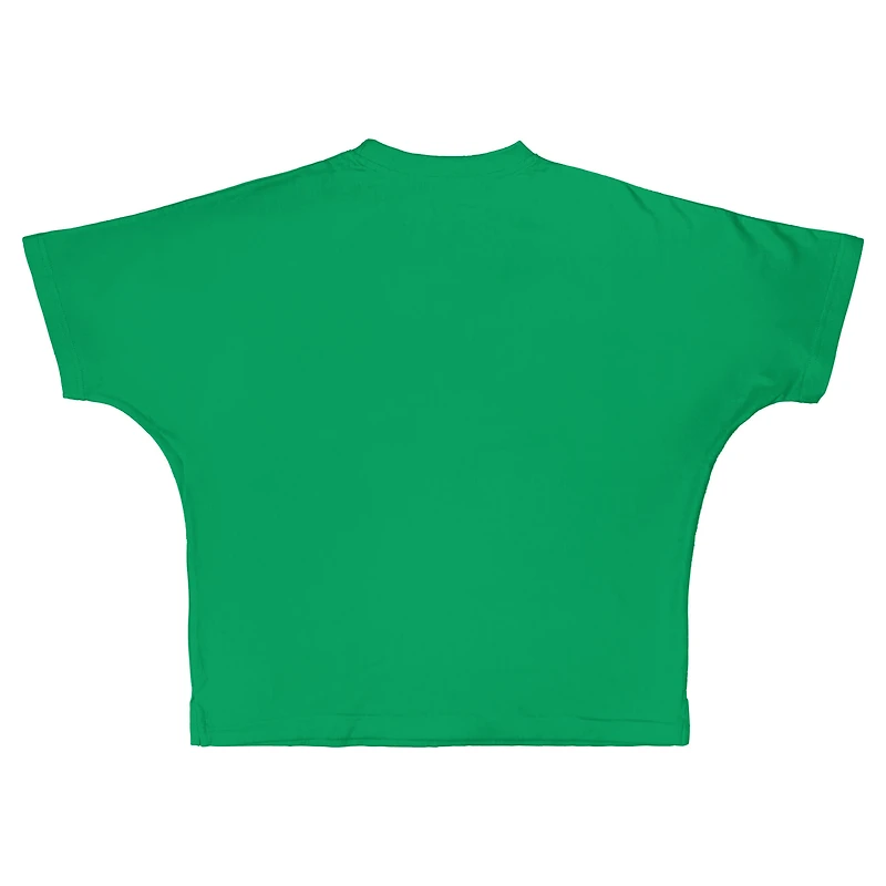 Women's Pressbox  Green Oregon Ducks Flannigan Oversized T-Shirt
