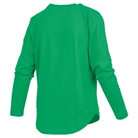 Women's Pressbox Green Oregon Ducks Silveron Long Sleeve T-Shirt