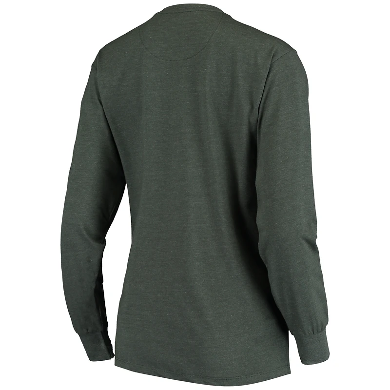 T-shirt à manches longues Pressbox Green Oregon Ducks Two-Hit Canyon pour femme