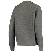 Sweat-shirt matelassé Pressbox Heather Charcoal Oregon Ducks Moose pour femme
