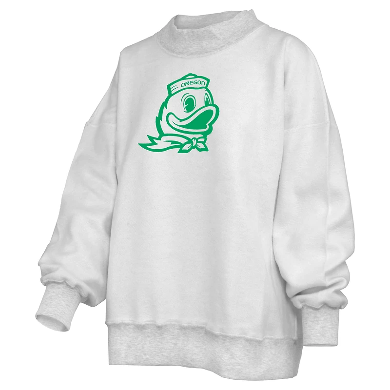 Sweat-shirt réversible Pressbox pour femmes, gris chin