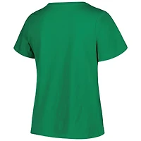 T-shirt à col rond avec logo en arc sur la poitrine pour femme, vert, grande taille, Oregon Ducks