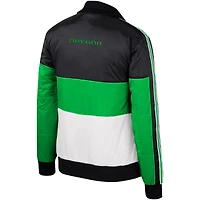 Veste matelassée zippée à blocs de couleurs verts pour femmes The Wild Collective des Ducks l'Oregon