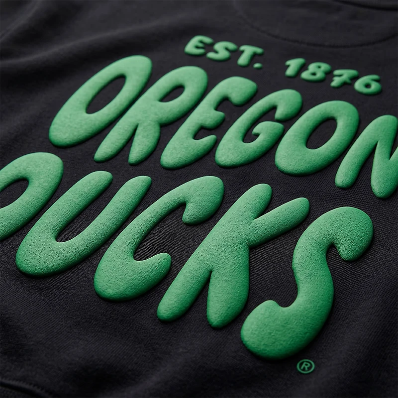 Women's Uscape Apparel Black Oregon Ducks Cloud Sweatshirt