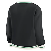 Women's WEAR by Erin Andrews Black Oregon Ducks Seal Sweatshirt