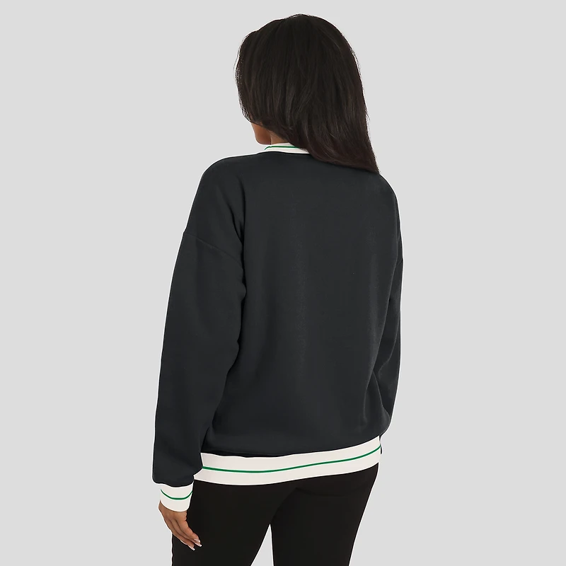 Women's WEAR by Erin Andrews Black Oregon Ducks Seal Sweatshirt