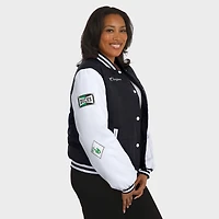 Women's WEAR by Erin Andrews  Black Oregon Ducks Varsity Puffer Jacket