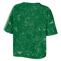 T-shirt court à col cranté vert Oregon Ducks de la marque WEAR by Erin Andrews pour femmes