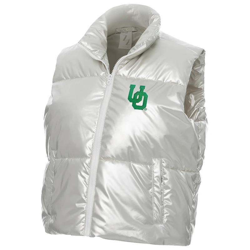 Gilet court matelassé métallisé ZAT pour femme, V110832, Oregon, JACLADVST, JA39SIL031-J335 #7