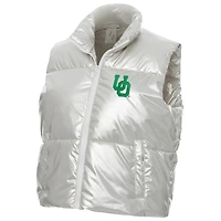 Gilet court matelassé métallisé ZAT pour femme, V110832, Oregon, JACLADVST, JA39SIL031-J335 #7