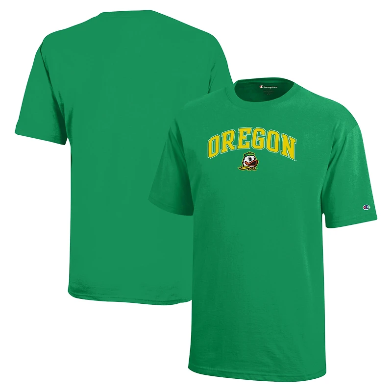T-shirt vert avec logo en forme d'arche des Ducks de l'Oregon pour jeunes champions