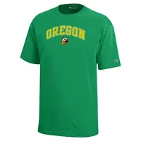 Youth Champion Green Oregon Ducks Arch Over Logo T-Shirt