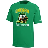 Youth Champion Green Oregon Ducks Strong Mascot T-Shirt