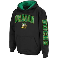 Chandail à capuchon Colosseum Oregon Ducks 2-Hit Team noir pour jeune