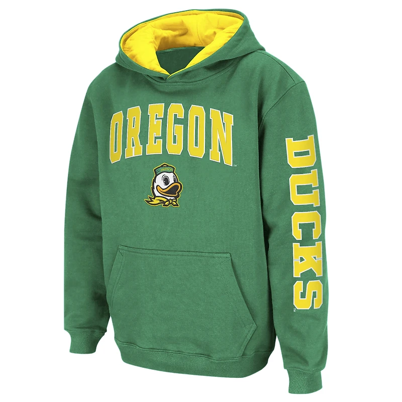 Youth Colosseum Oregon Ducks 2-Hit Team Pullover Hoodie