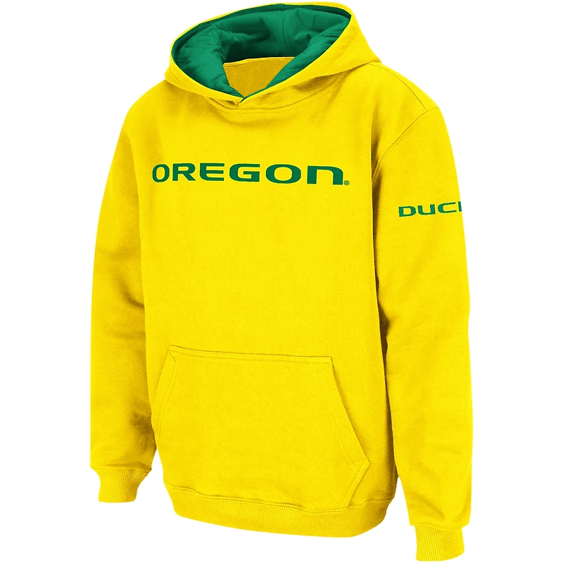 Youth Colosseum  Yellow Oregon Ducks Big Logo Pullover Hoodie
