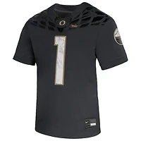 Youth Nike #1 Anthracite Oregon Ducks Shoe Duck Vapor Fusion Jersey