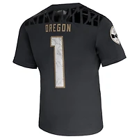 Youth Nike #1 Anthracite Oregon Ducks Shoe Duck Vapor Fusion Jersey
