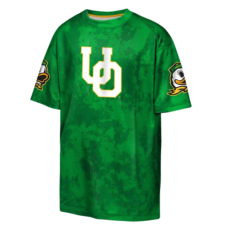 Youth Outerstuff  Green Oregon Ducks Off-Side Sublimated T-Shirt