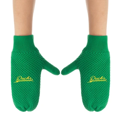 ZooZatz Oregon Ducks Knit Bow Headband & Mittens Bundle