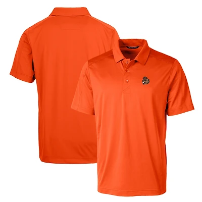 Cutter & Buck Orange Oregon State Beavers Primary Team Logo Prospect Textured Stretch Polo