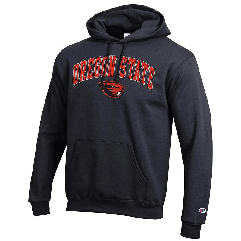 Sweat à capuche noir avec logo Arch Over des Beavers de l'État l'Oregon pour homme