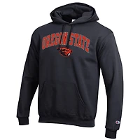 Sweat à capuche noir avec logo Arch Over des Beavers de l'État l'Oregon pour homme