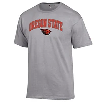 T-shirt à logo arqué Champion Heather Grey Oregon State Beavers pour homme