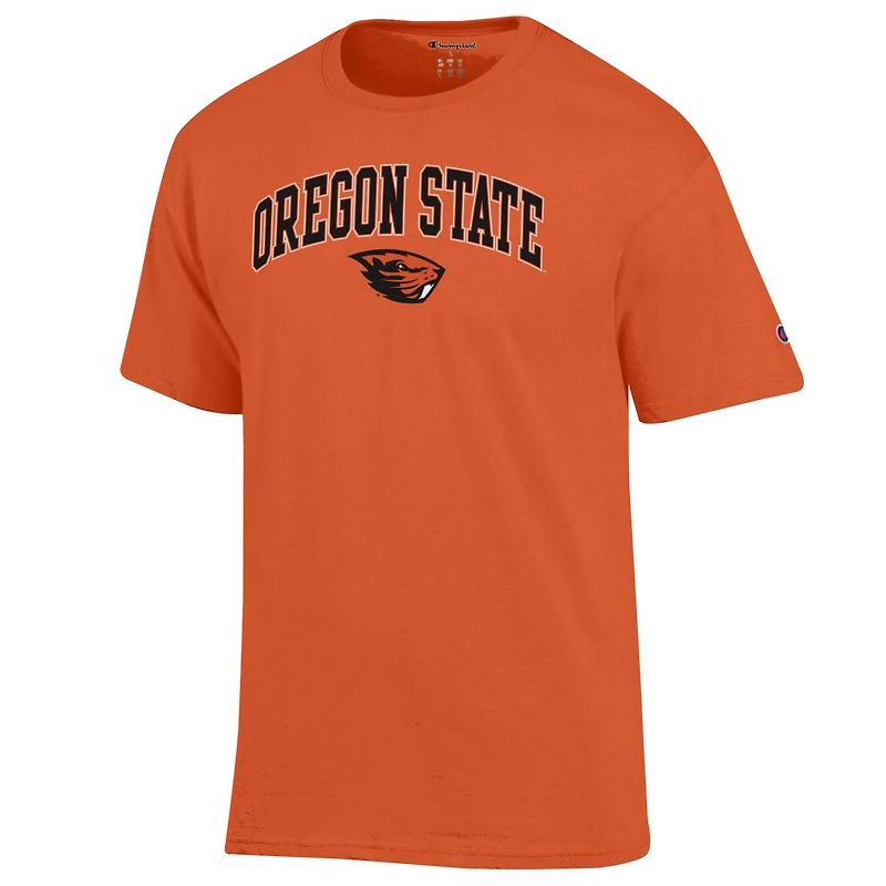 T-shirt orange Champion pour homme avec logo arqué des Beavers de l'État l'Oregon