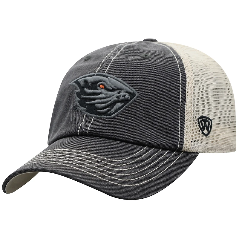 Men's Top of the World  Black/Natural Oregon State Beavers Offroad Two-Tone Adjustable Hat