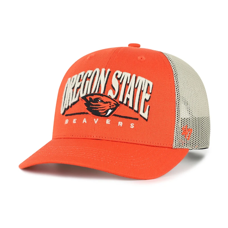 Casquette de camionneur ajustable orange Oregon State Beavers Arid pour homme, modèle 1947