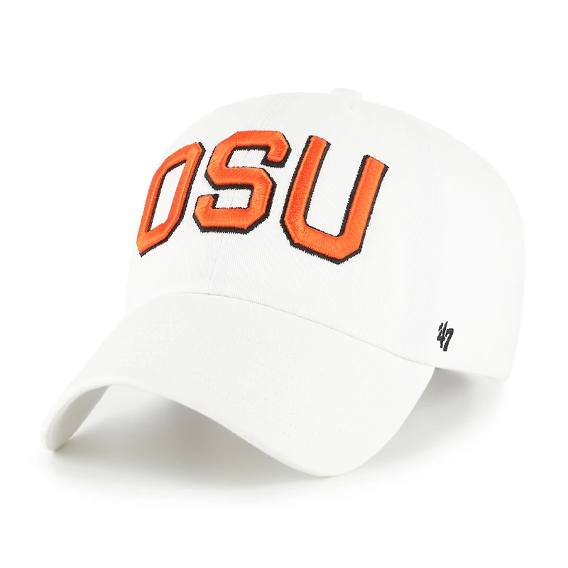Casquette ajustable blanche « 47 » pour homme, Oregon State Beavers, Vault Clean Up