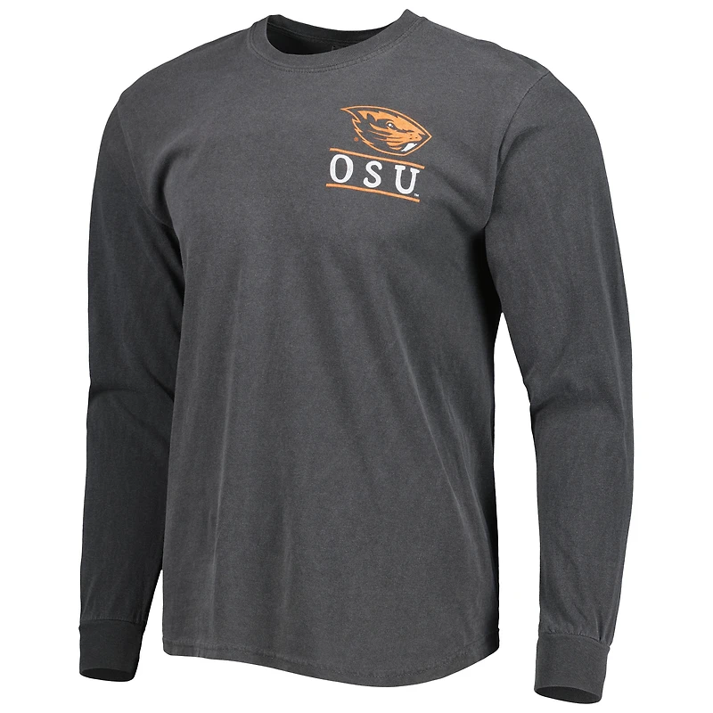 T-shirt noir à manches longues Oregon State Beavers Circle Campus Scene pour homme