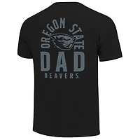 Men's  Black Oregon State Beavers Father's Day Mascot Overlay T-Shirt