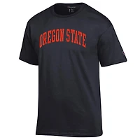 T-shirt noir basique Arch pour homme, champion des Beavers de l'État l'Oregon