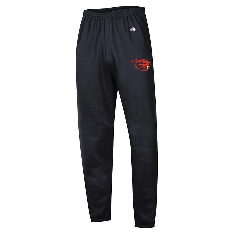 Men's Champion  Black Oregon State Beavers Powerblend Banded Fleece Sweatpants