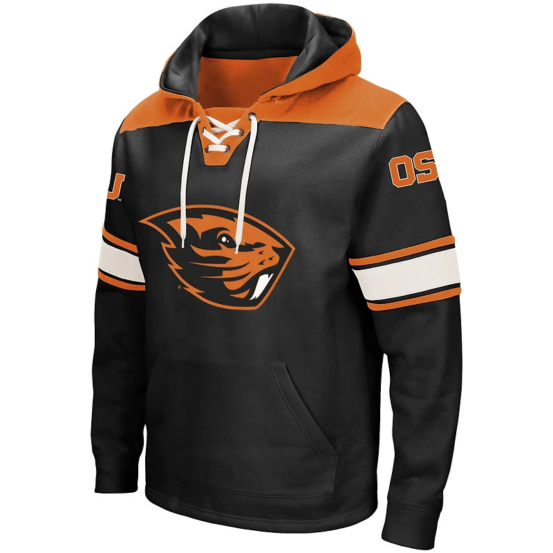 Sweat à capuche lacets Colosseum noir Oregon State Beavers 2.0 pour hommes