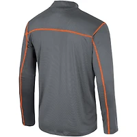 Men's Colosseum Black Oregon State Beavers Cameron Quarter-Zip Windshirt