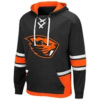 Chandail à capuchon noir Colosseum Oregon State Beavers lacets 3.0 pour hommes