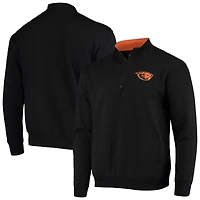 Veste Colosseum Black pour homme Oregon State Beavers Tortugas Logo Quarter-Zip Jacket