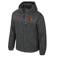 Doudoune à capuche zippée Nightman pour homme, couleur anthracite